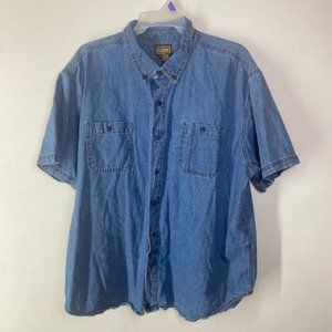 Schmidt workwear denim button down shirt